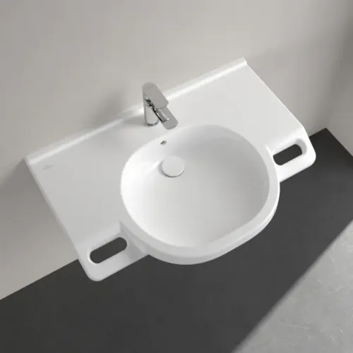 Villeroy & Boch ViCare Pаковина ViCare, 810 x 560 x 185 mm, Альпийский белый, с переливом 41208001