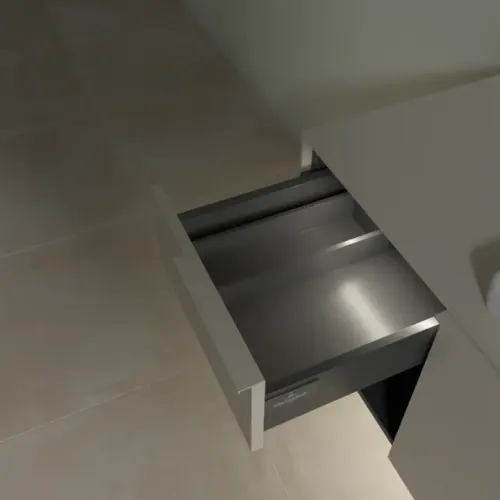 Villeroy & Boch Subway 3.0 Тумба под раковину, с подсветкой, 2 выдвижных ящика, 1001 x 423 x 516 mm, Cashmere Grey / Cashmere Grey C571L2VN