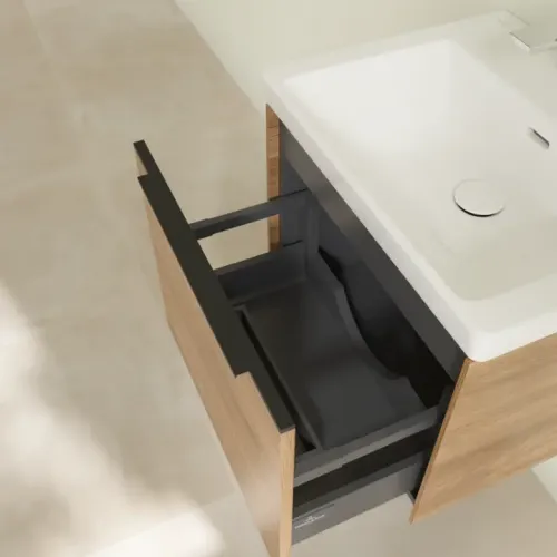 Villeroy & Boch Subway 3.0 Тумба под раковину, 1 выдвижной ящик, 523 x 429 x 448 mm, Oak Kansas C57901RH