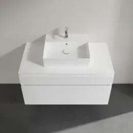 Villeroy & Boch Legato Тумба под раковину, 2 выдвижных ящика, 1000 x 550 x 500 mm, Glossy White / Glossy White B60400DH