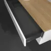 Villeroy & Boch Antao Тумба под раковину, с подсветкой, 2 выдвижных ящика, 1200 x 360 x 500 mm, лицевая поверхность без текстурированной отделки, Glossy White Lacquer / Honey Oak L22051GF