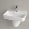 Villeroy & Boch O.novo Раковина компактная, 500 x 370 x 160 mm, Альпийский белый CeramicPlus, с переливом 434450R1
