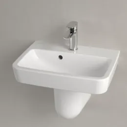 Villeroy & Boch O.novo Раковина компактная, 500 x 370 x 160 mm, Альпийский белый CeramicPlus, с переливом 434450R1