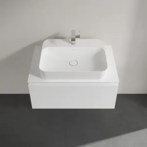 Villeroy & Boch Legato Тумба под раковину, 1 выдвижной ящик, 800 x 380 x 500 mm, Glossy White / Glossy White B75300DH