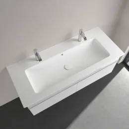 Villeroy & Boch Venticello Pаковина для установки на тумбу, 1200 x 500 x 175 mm, Stone White CeramicPlus, с переливом 4104CKRW