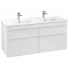 Villeroy & Boch Venticello Тумба под раковину, 4 выдвижных ящика, 1253 x 590 x 502 mm, Glossy White / Glossy White A93002DH
