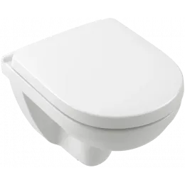 Villeroy & Boch O.novo Унитаз с открытым смывным краем Compact, настенный, Альпийский белый 5688R001