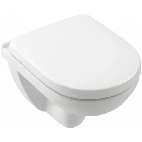 Villeroy & Boch O.novo Унитаз с открытым смывным краем Compact, настенный, Альпийский белый 5688R001