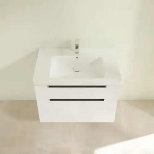 Villeroy & Boch Subway 2.0 Тумба под раковину, 2 выдвижных ящика, 787 x 590 x 449 mm, Glossy White A91410DH