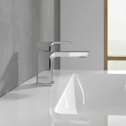 Villeroy & Boch Subway 3.0 Смеситель для раковины однорычажный без Выдвижной механизм слива, Хром TVW11200100161