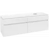Villeroy & Boch Legato Тумба под раковину, 4 выдвижных ящика, 1600 x 550 x 500 mm, Glossy White / Glossy White B67500DH