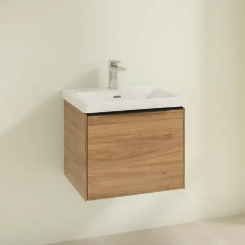Villeroy & Boch Subway 3.0 Тумба под раковину, 1 выдвижной ящик, 523 x 429 x 448 mm, Oak Kansas C57901RH