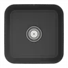 Villeroy & Boch Cisterna 50 Мойка под столешницу, включая Комплект слива с ручным управлением, Крепежный комплект, выкл Керамика, 445 x 445 mm, Graphite CeramicPlus 670301i4