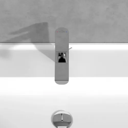 Villeroy & Boch Liberty Смеситель для раковины однорычажный с комплектом слива со стяжкой, Хром TVW10700300061