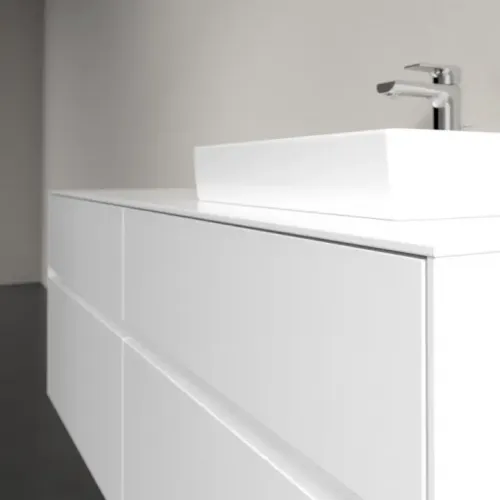 Villeroy & Boch Collaro Тумба под раковину, с подсветкой, 4 выдвижных ящика, 1400 x 548 x 500 mm, Glossy White / Glossy White C075B0DH