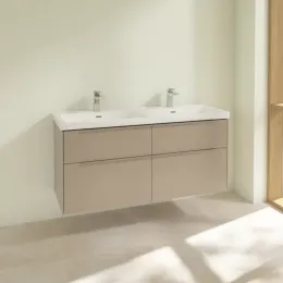 Villeroy & Boch Subway 3.0 Тумба под раковину, 4 выдвижных ящика, 1272 x 576 x 478 mm, Taupe C56802VM