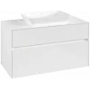 Villeroy & Boch Collaro Тумба под раковину, с подсветкой, 2 выдвижных ящика, 1000 x 548 x 500 mm, Glossy White / Glossy White C109B0DH