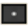 Villeroy & Boch Subway 60 SU Мойка под столешницу, включая Комплект слива с ручным управлением, выкл Керамика, 545 x 440 mm, Ebony CeramicPlus 331001S5