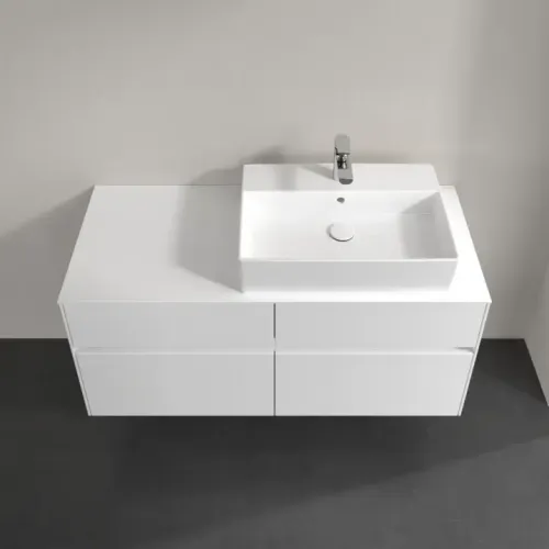 Villeroy & Boch Collaro Тумба под раковину, 4 выдвижных ящика, 1200 x 548 x 500 mm, Glossy White / Glossy White C13000DH