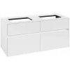 Villeroy & Boch Collaro Тумба под раковину, с подсветкой, 4 выдвижных ящика, 1200 x 548 x 500 mm, Glossy White / Glossy White C115B0DH