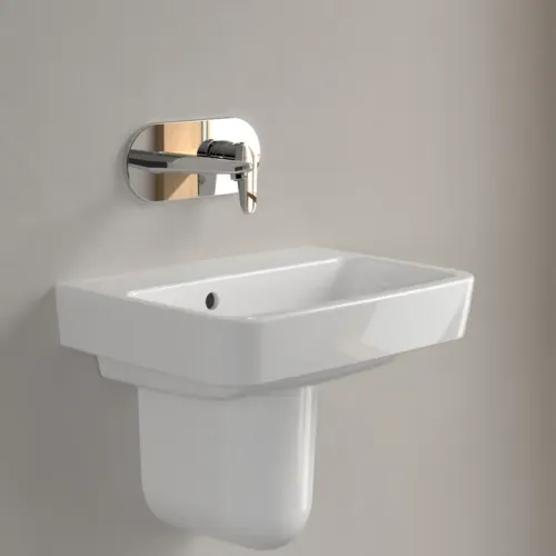 Villeroy & Boch O.novo Раковина компактная, 500 x 370 x 160 mm, Альпийский белый, с переливом 43445201