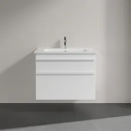 Villeroy & Boch Venticello Тумба под раковину, 2 выдвижных ящика, 753 x 590 x 502 mm, Glossy White / Glossy White A92502DH