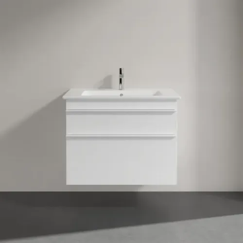 Villeroy & Boch Venticello Тумба под раковину, 2 выдвижных ящика, 753 x 590 x 502 mm, Glossy White / Glossy White A92502DH
