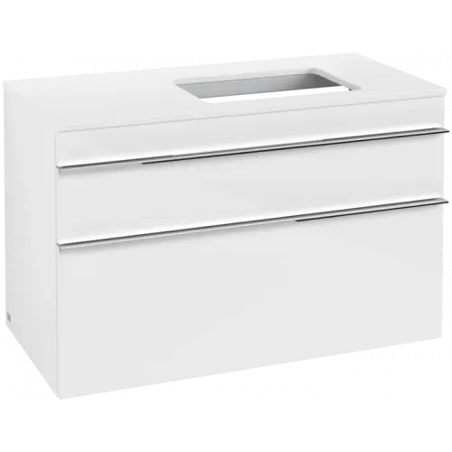 Villeroy & Boch Venticello Тумба под раковину, 2 выдвижных ящика, 957 x 606 x 502 mm, Glossy White / Glossy White A94301DH