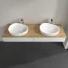 Villeroy & Boch Antao Тумба под раковину, 2 выдвижных ящика, 1600 x 190 x 500 mm, лицевая поверхность без текстурированной отделки, Glossy White Lacquer / Honey Oak K17051GF