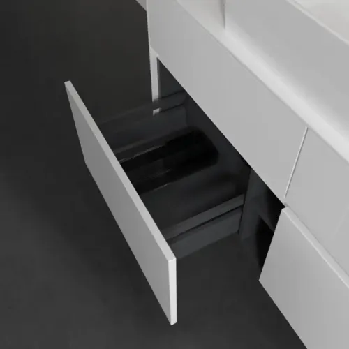 Villeroy & Boch Collaro Тумба под раковину, с подсветкой, 4 выдвижных ящика, 1200 x 548 x 500 mm, Glossy White / Glossy White C128B0DH