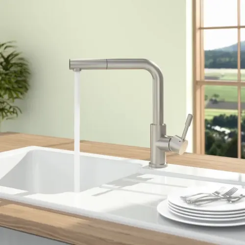 Villeroy & Boch Steel Shower Low pressure Однорычажный смеситель для мойки Однорычажный смеситель для мойки, выкл Нержавеющая сталь, Сплошная нержавеющая сталь 969711LC