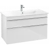 Villeroy & Boch Venticello Тумба под раковину, 2 выдвижных ящика, 953 x 590 x 502 mm, Glossy White / Glossy White A92601DH