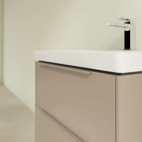 Villeroy & Boch Subway 3.0 Тумба под раковину, с подсветкой, 2 выдвижных ящика, 572 x 576 x 478 mm, Taupe C578L2VM