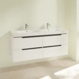 Villeroy & Boch Subway 2.0 Тумба под раковину, 4 выдвижных ящика, 1287 x 520 x 449 mm, Glossy White A69900DH