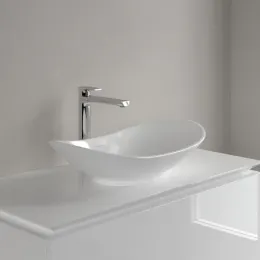 Villeroy & Boch My Nature Раковина для установки на столешницу, 610 x 360 x 150 mm, Альпийский белый CeramicPlus, без перелива 411060R1