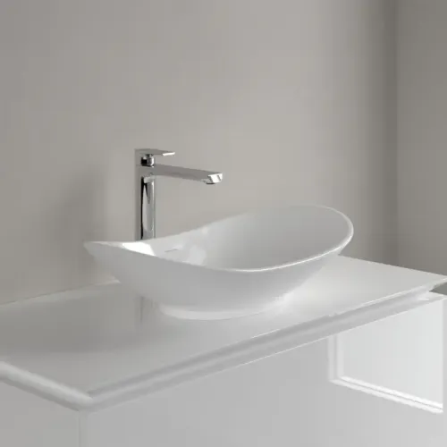 Villeroy & Boch My Nature Раковина для установки на столешницу, 610 x 360 x 150 mm, Альпийский белый CeramicPlus, без перелива 411060R1