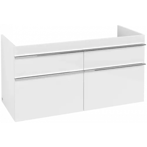 Villeroy & Boch Venticello Тумба под раковину, 4 выдвижных ящика, 1153 x 590 x 502 mm, Glossy White / Glossy White A92901DH