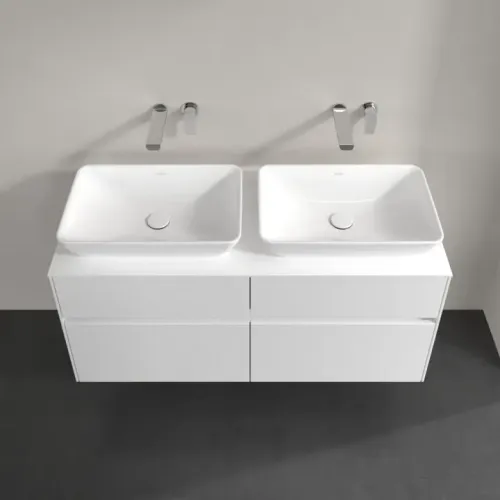 Villeroy & Boch Collaro Тумба под раковину, 4 выдвижных ящика, 1200 x 548 x 500 mm, Glossy White / Glossy White C11500DH