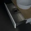 Villeroy & Boch Antao Тумба под раковину, с подсветкой, 1 выдвижной ящик, 800 x 190 x 500 mm, лицевая поверхность без текстурированной отделки, Glossy White Lacquer / Honey Oak L08051GF