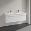 Villeroy & Boch Venticello Тумба под раковину, 2 выдвижных ящика, 1253 x 420 x 502 mm, Glossy White / Glossy White A93902DH