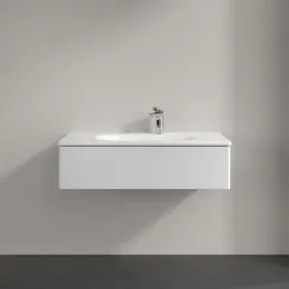 Villeroy & Boch Antao Тумба под раковину, 1 выдвижной ящик, 988 x 256 x 493 mm, лицевая поверхность без текстурированной отделки, Glossy White Lacquer K02000GF