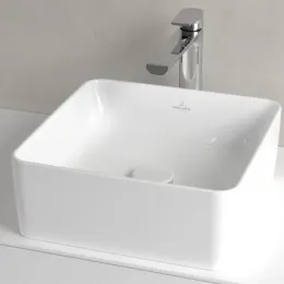 Villeroy & Boch Collaro Раковина для установки на столешницу, 380 x 380 x 145 mm, Альпийский белый, без перелива 4A213801