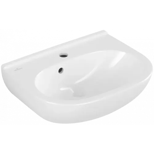 Villeroy & Boch O.novo Раковина компактная, 500 x 400 x 180 mm, Альпийский белый, с переливом 53605001