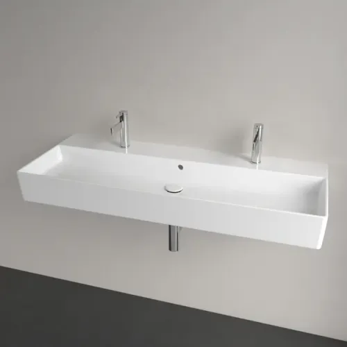 Villeroy & Boch Memento 2.0 Pаковина, 1200 x 470 x 150 mm, Альпийский белый CeramicPlus, с переливом 4A22C4R1