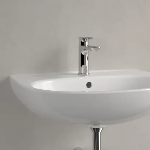 Villeroy & Boch O.novo Pаковина, 600 x 460 x 180 mm, Альпийский белый, с переливом 4A406001