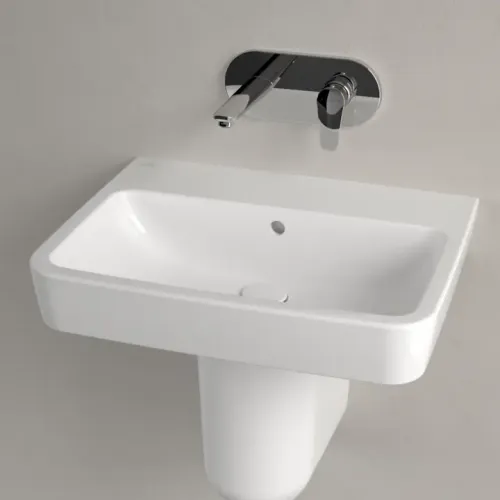 Villeroy & Boch O.novo Pаковина, 600 x 460 x 175 mm, Альпийский белый, с переливом 4A416201