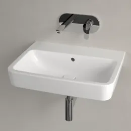 Villeroy & Boch O.novo Pаковина, 600 x 460 x 175 mm, Альпийский белый, с переливом, задняя сторона и нижняя сторона шлифованные 4A416J01