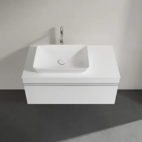 Villeroy & Boch Venticello Тумба под раковину, 1 выдвижной ящик, 957 x 436 x 502 mm, Glossy White / Glossy White A94701DH