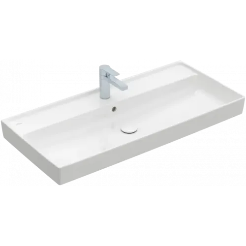 Villeroy & Boch Collaro Pаковина для установки на тумбу, 1000 x 470 x 160 mm, Альпийский белый, с переливом, шлифованный 4A331G01