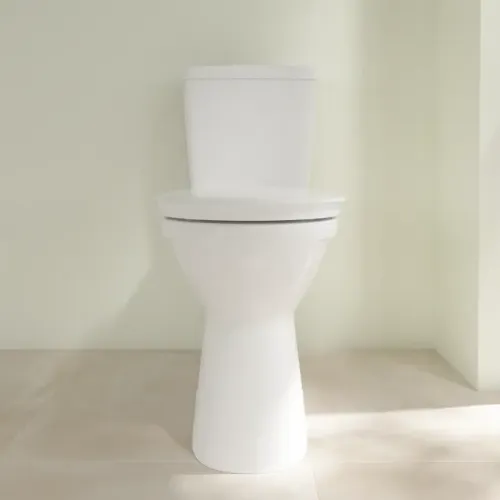Villeroy & Boch ViCare Унитаз-компакт с открытым смывным краем ViCare, напольный, Альпийский белый 4620R001